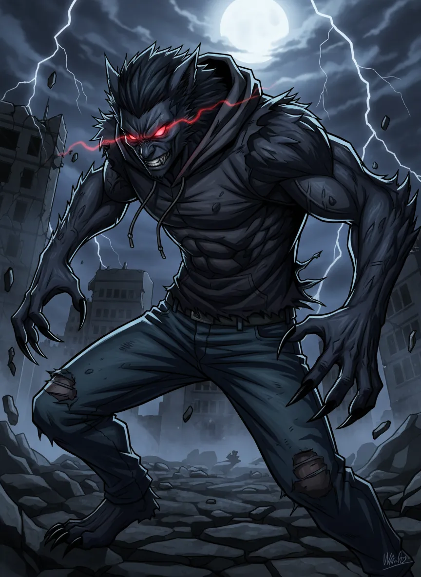 Anime Dark Transformation Style