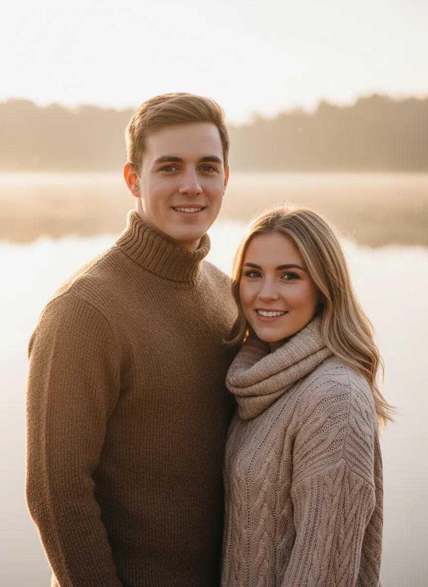 Couple Photo on Lake