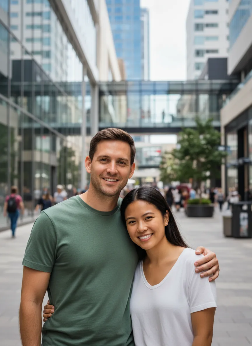 Couple Photo on Mall