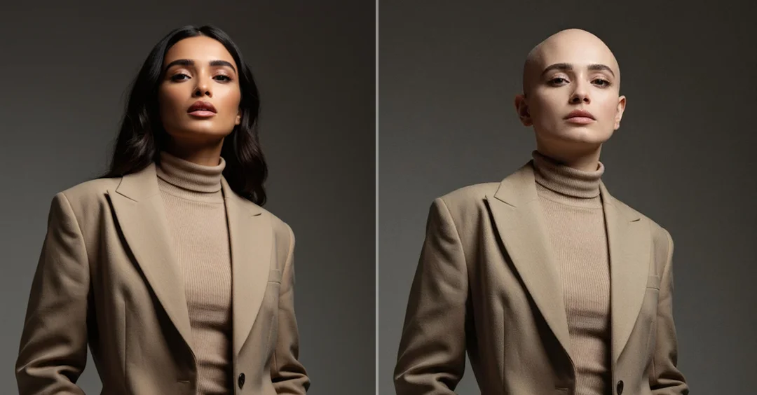 Examples of AI Bald Filter