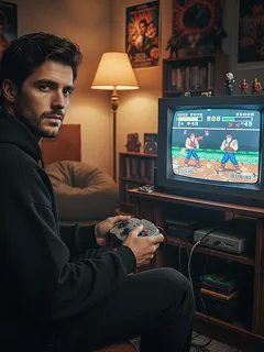 90s Gaming Scene Generator