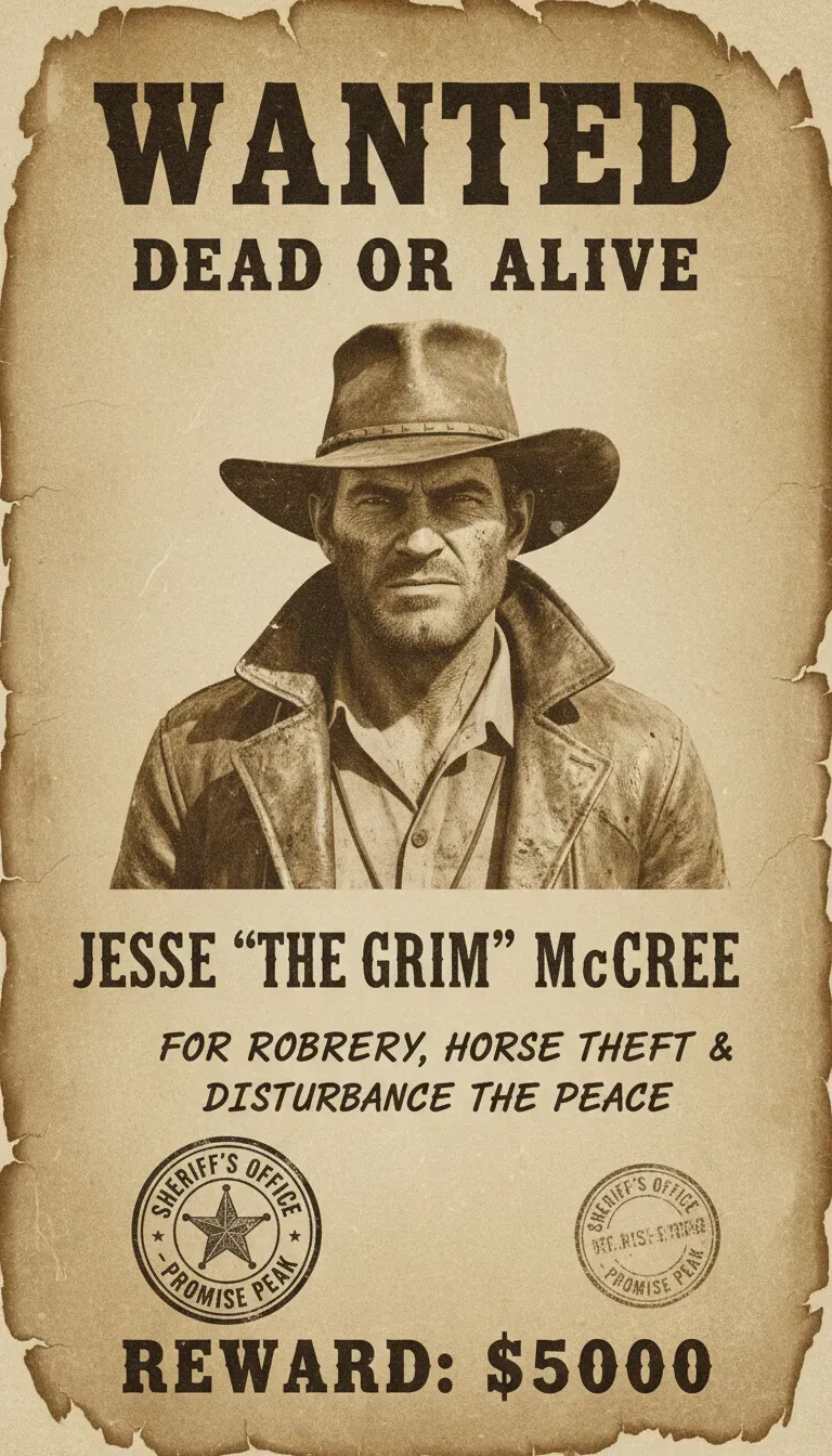 Sheriff’s Bounty Poster Version