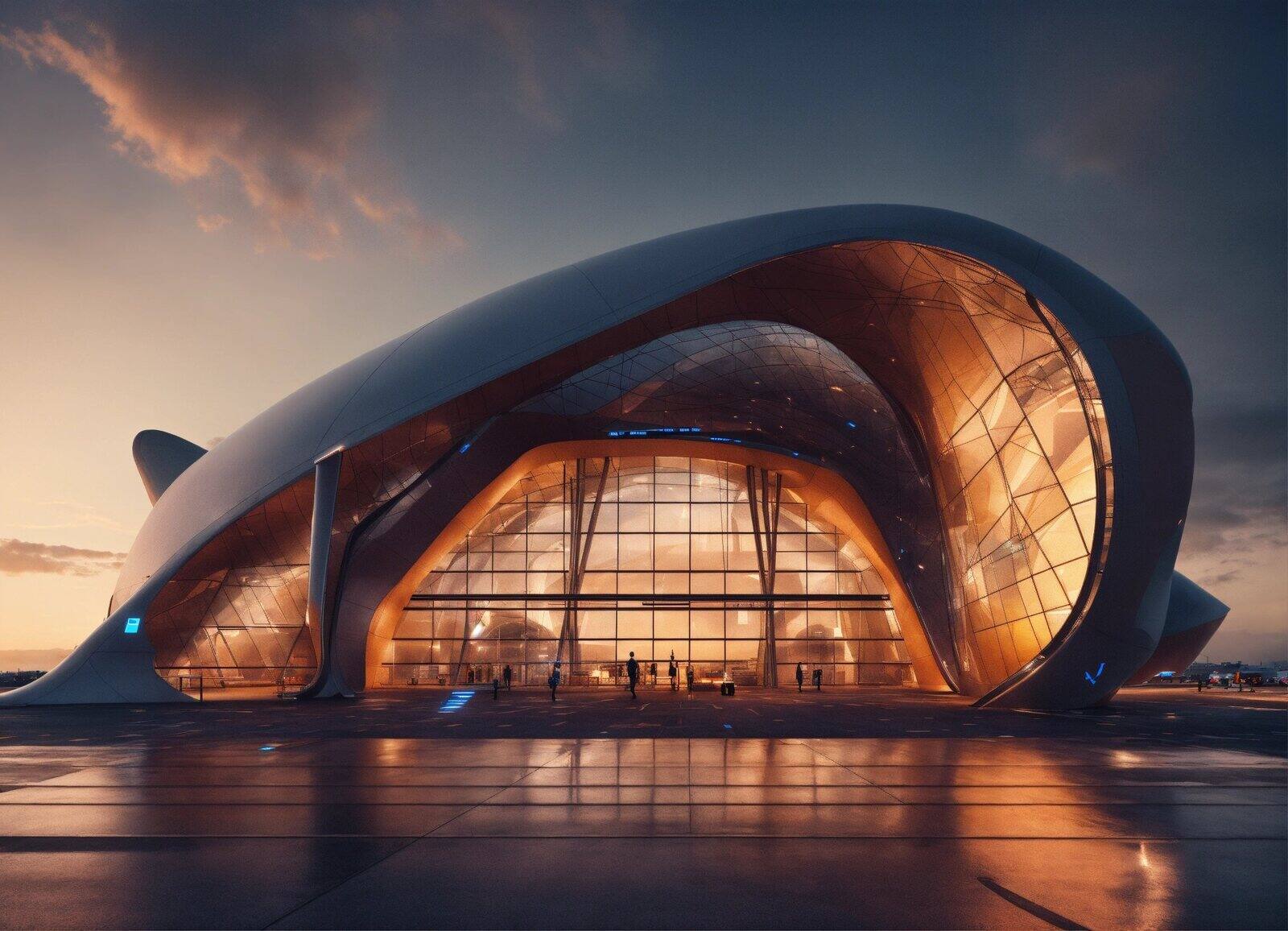 curved landmark architecture
