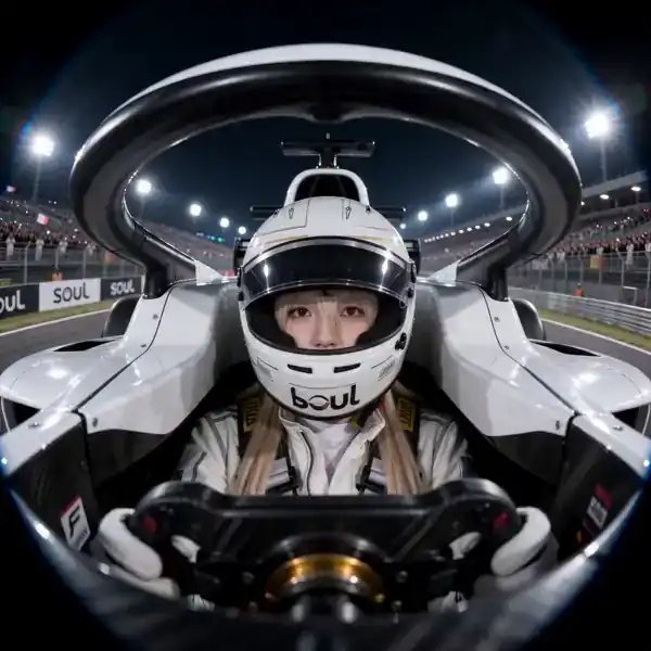cinematic racing vehicle