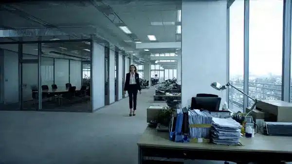 clean modern office interior