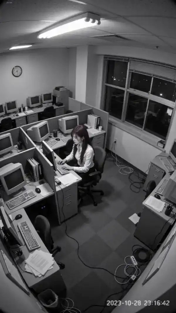 dark modern office interior