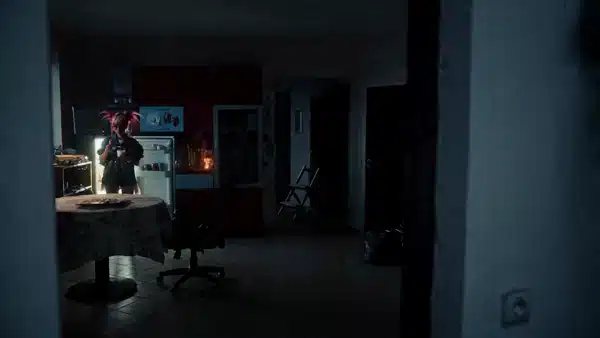 dark cinematic room interior