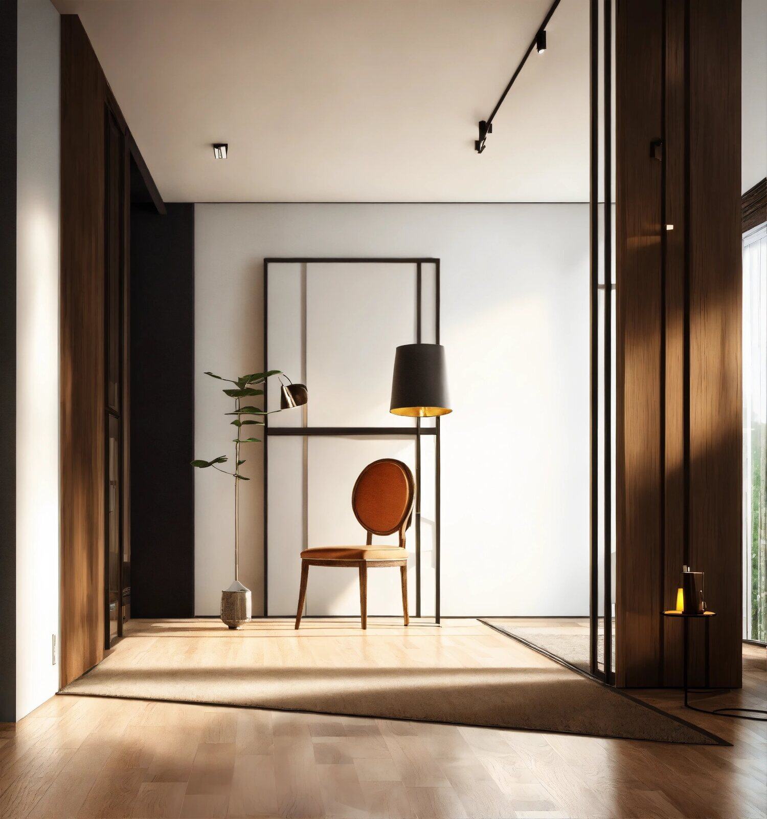 minimal light and shadow interior