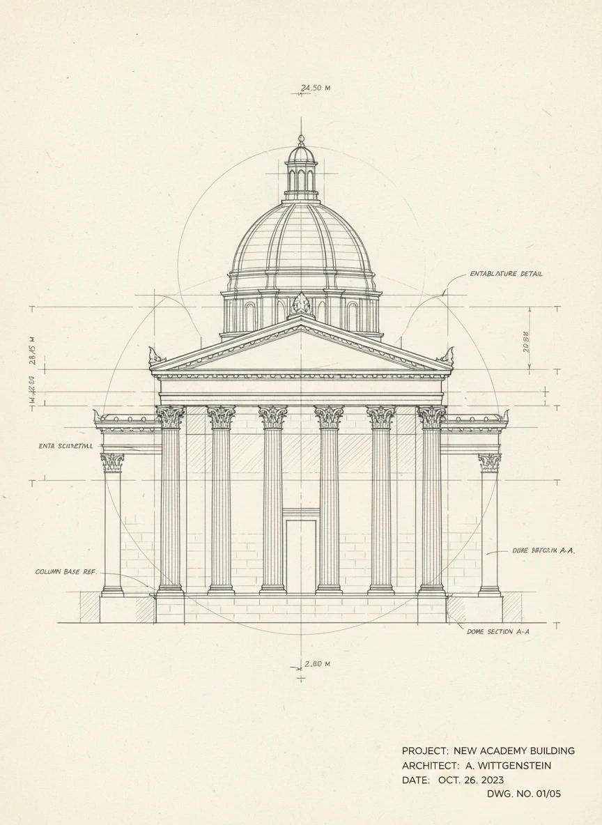 Architectural Blueprint Sketch