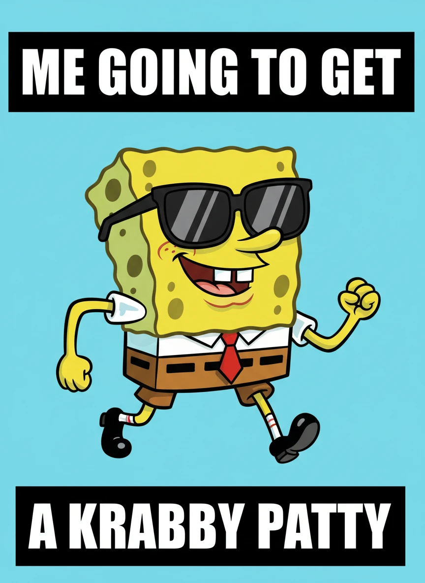 Confident SpongeBob Strut