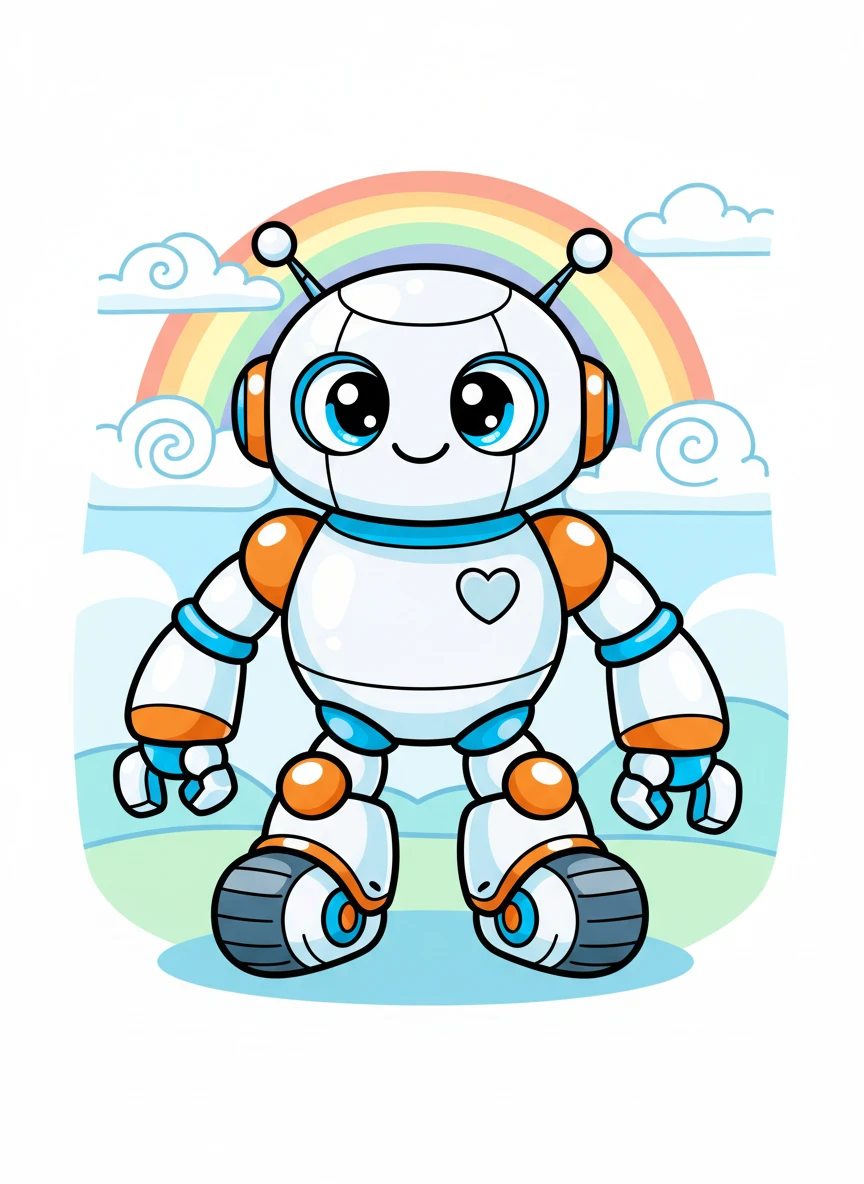 Cute Cartoon Robot