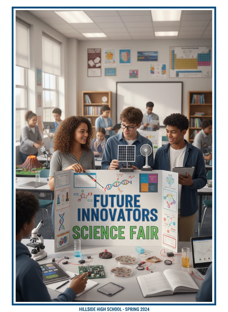 Educational Science Fair Poster