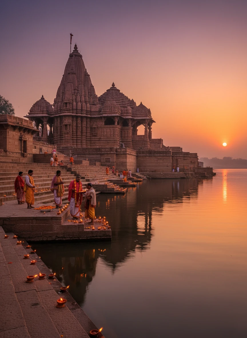 Ganges Aarti Reflections