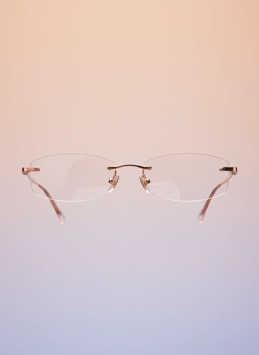 Minimalist Rimless Glasses