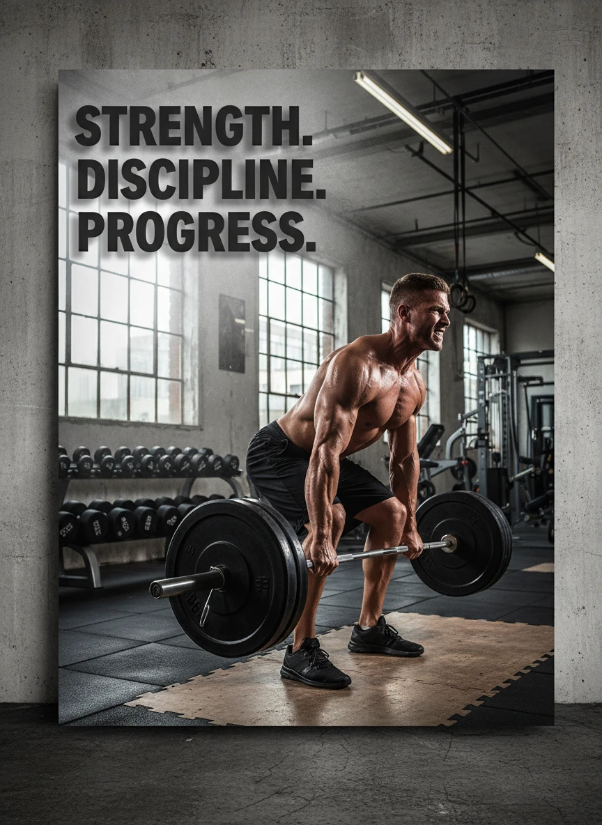 Motivational Fitness Poster