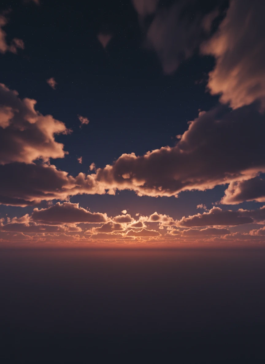 Peaceful Night City Glow Skybox