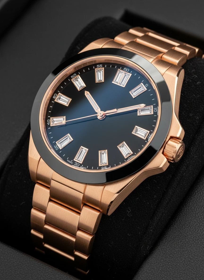 Rose Gold Luxury Timepiece