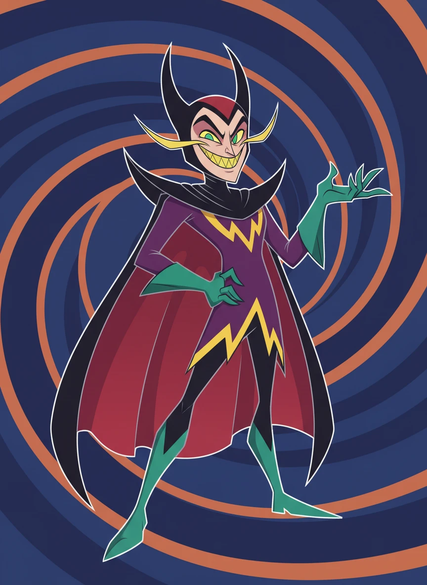 Stylized Cartoon Villain