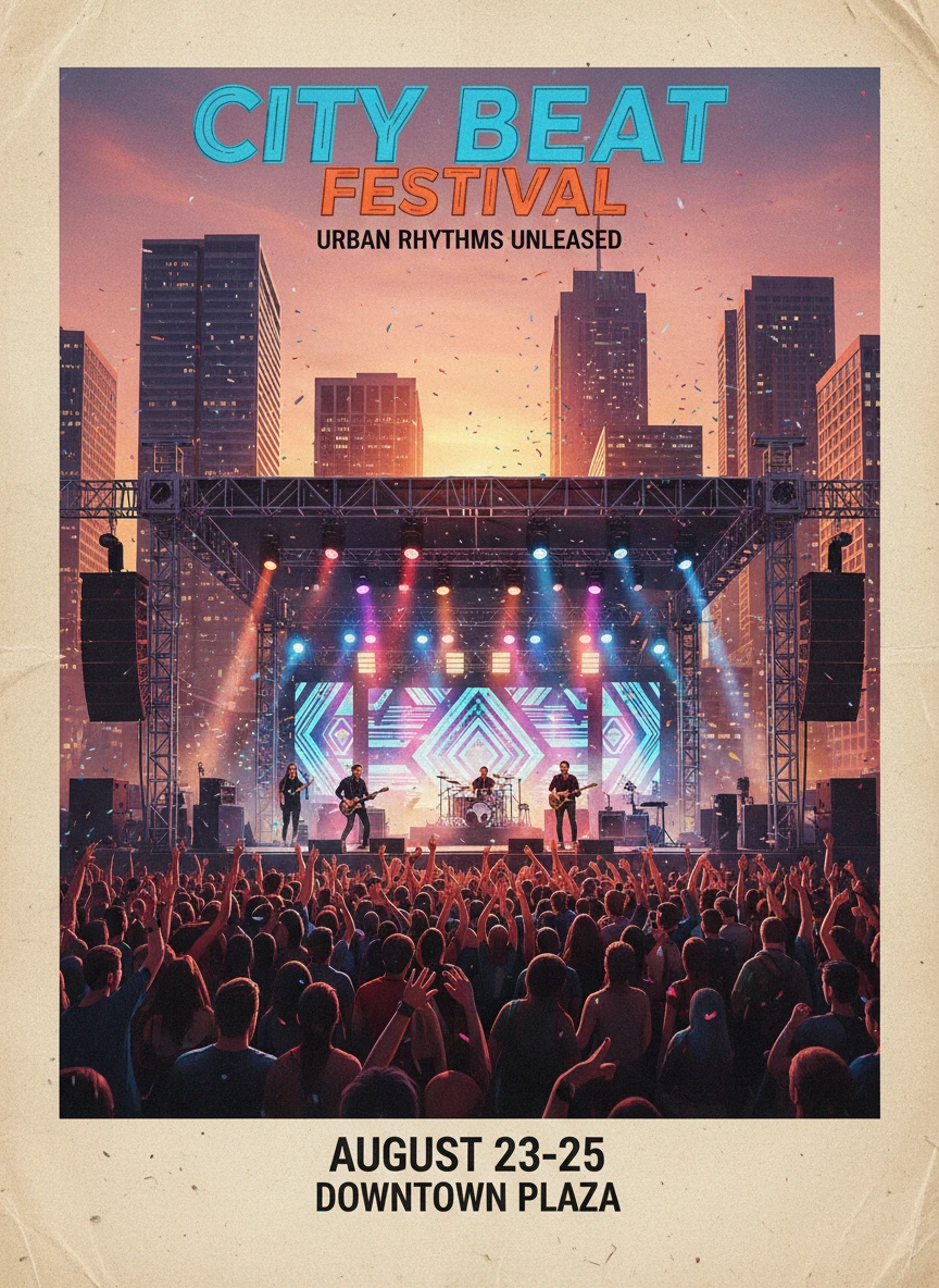 Urban Music Festival Poster