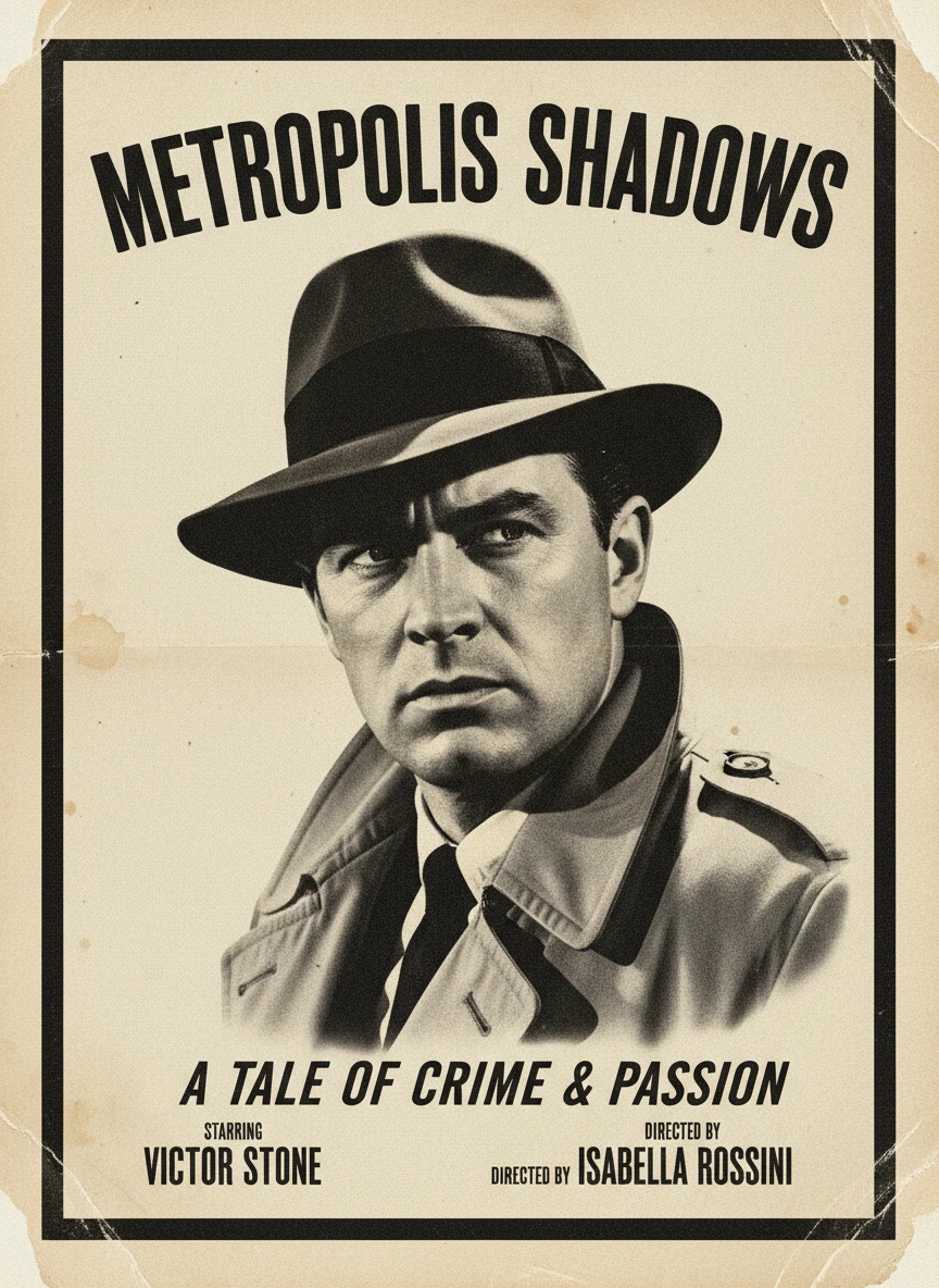 Vintage Cinema Poster Style