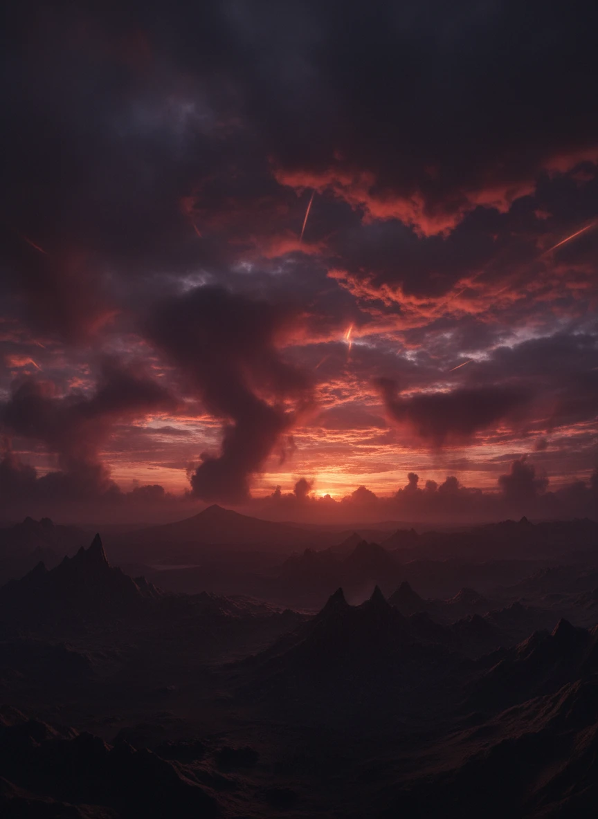 Volcanic Ash Sunset Skybox